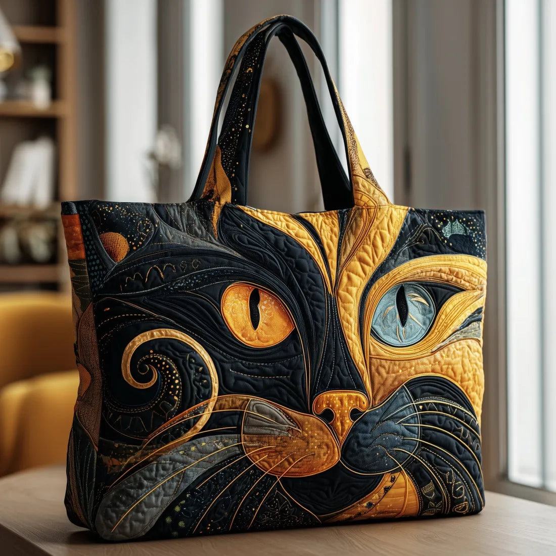 Handgefertigte Tasche – Mystische Katze