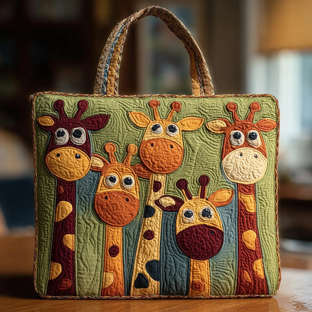 Gesteppte Tasche – Giraffe