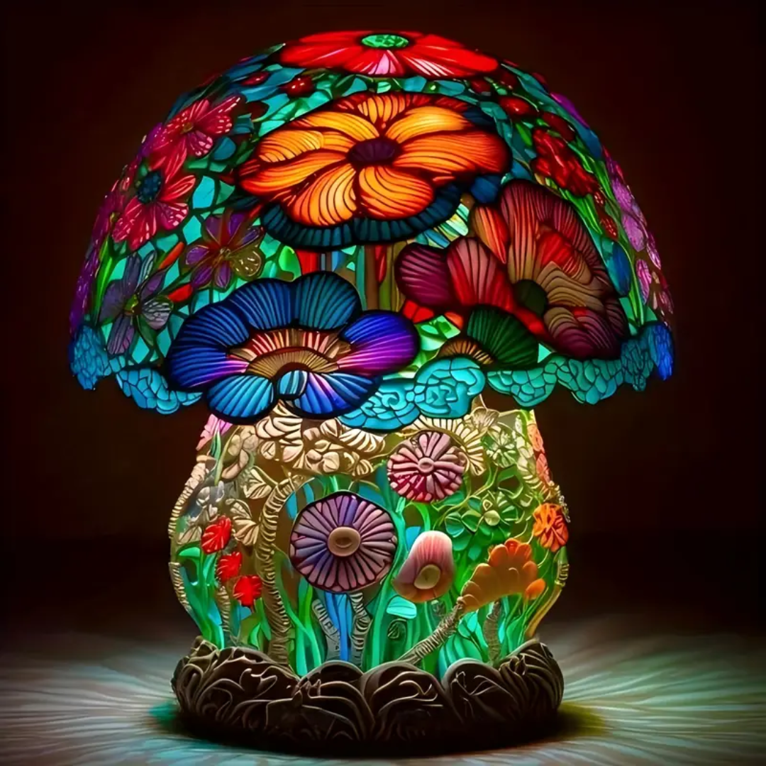 Gefrostete Pilzlampe