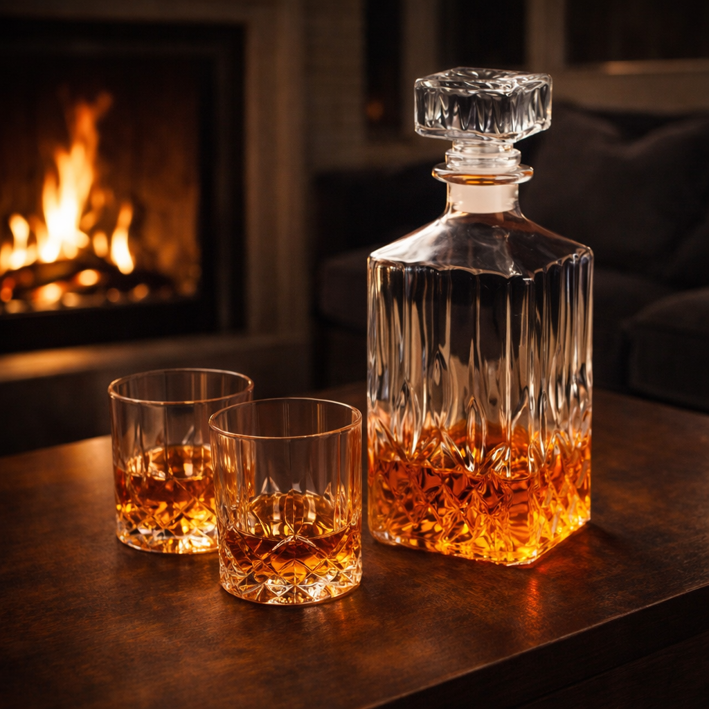 Whiskyset – Flasche und Glas