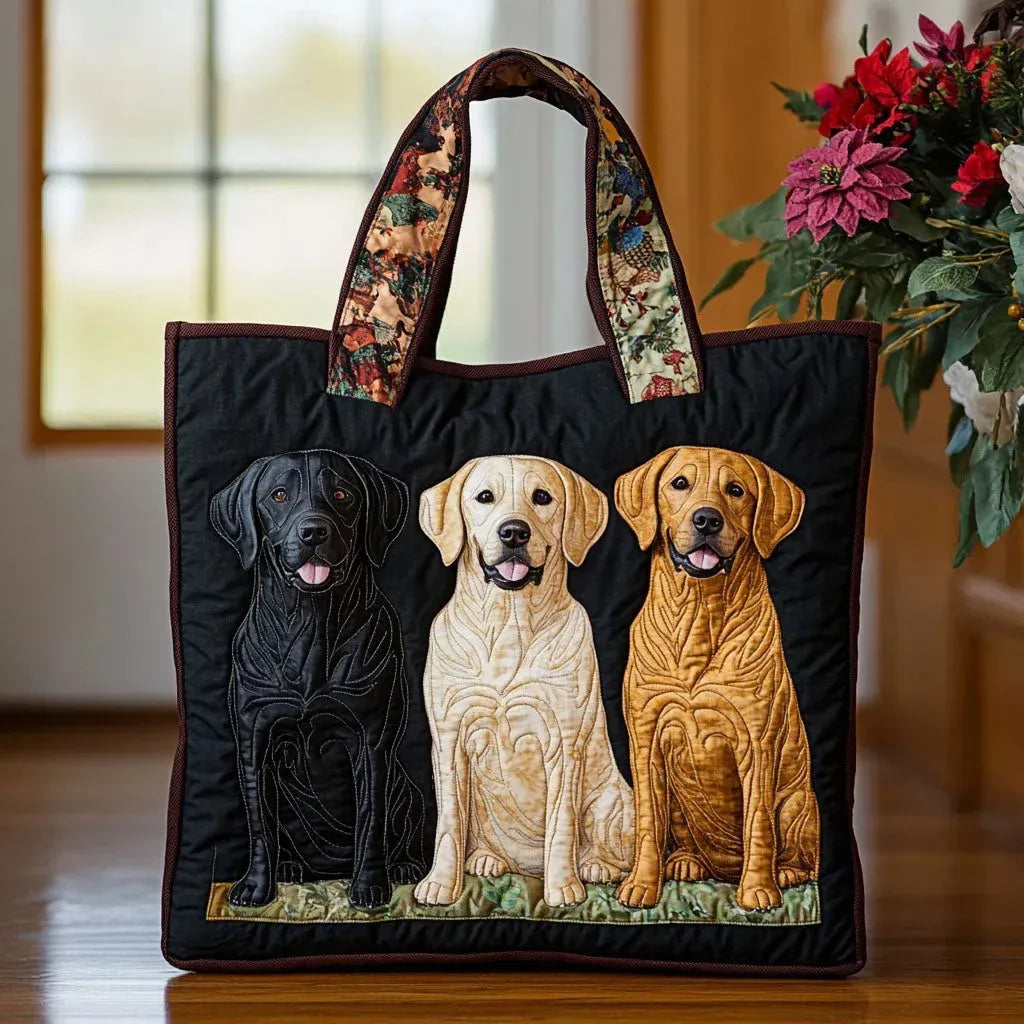 Handgefertigte Tasche – Drei Labradore