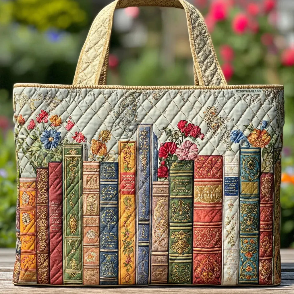 Gepolsterte Tasche – Verzauberte Bibliothek