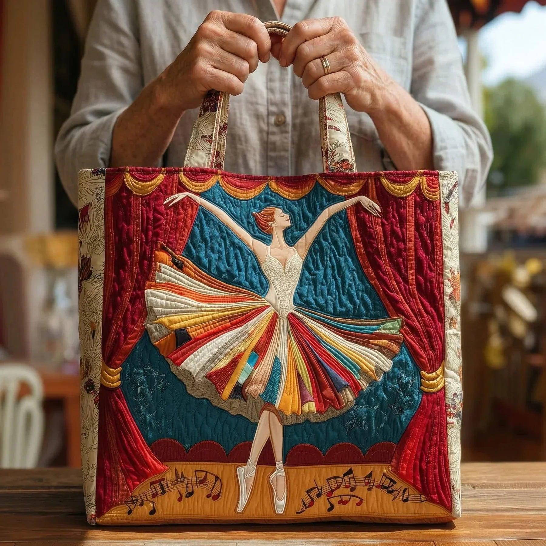 Gepolsterte Tasche – Elegante Ballerina