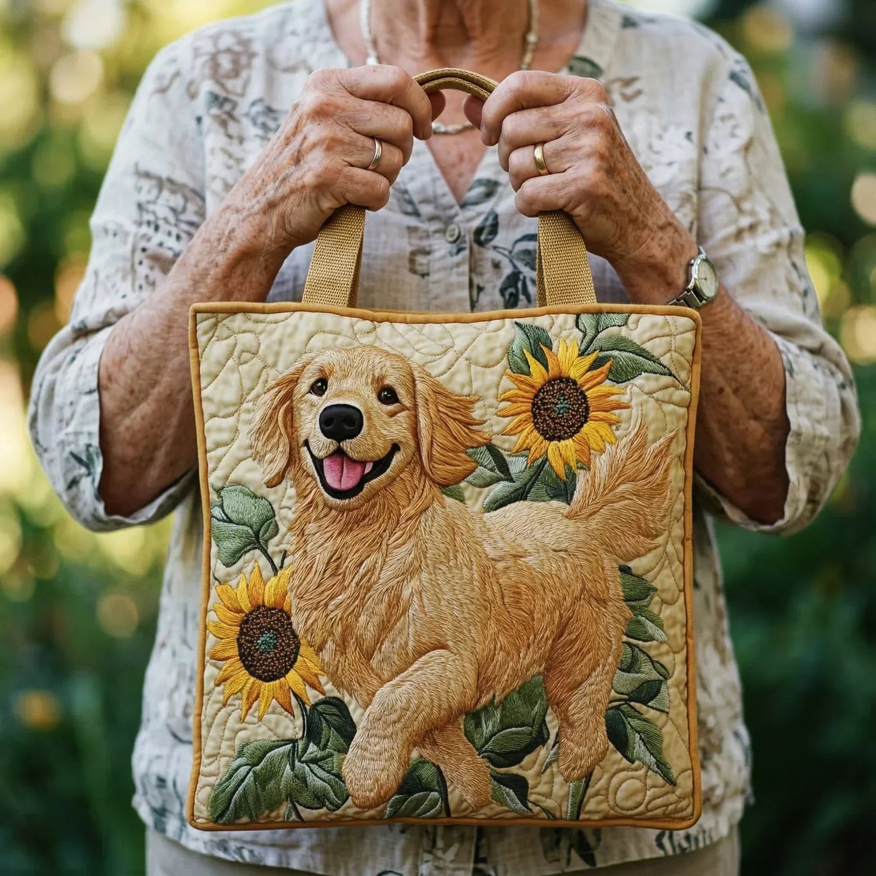 Handgefertigte Tasche – Golden Retriever