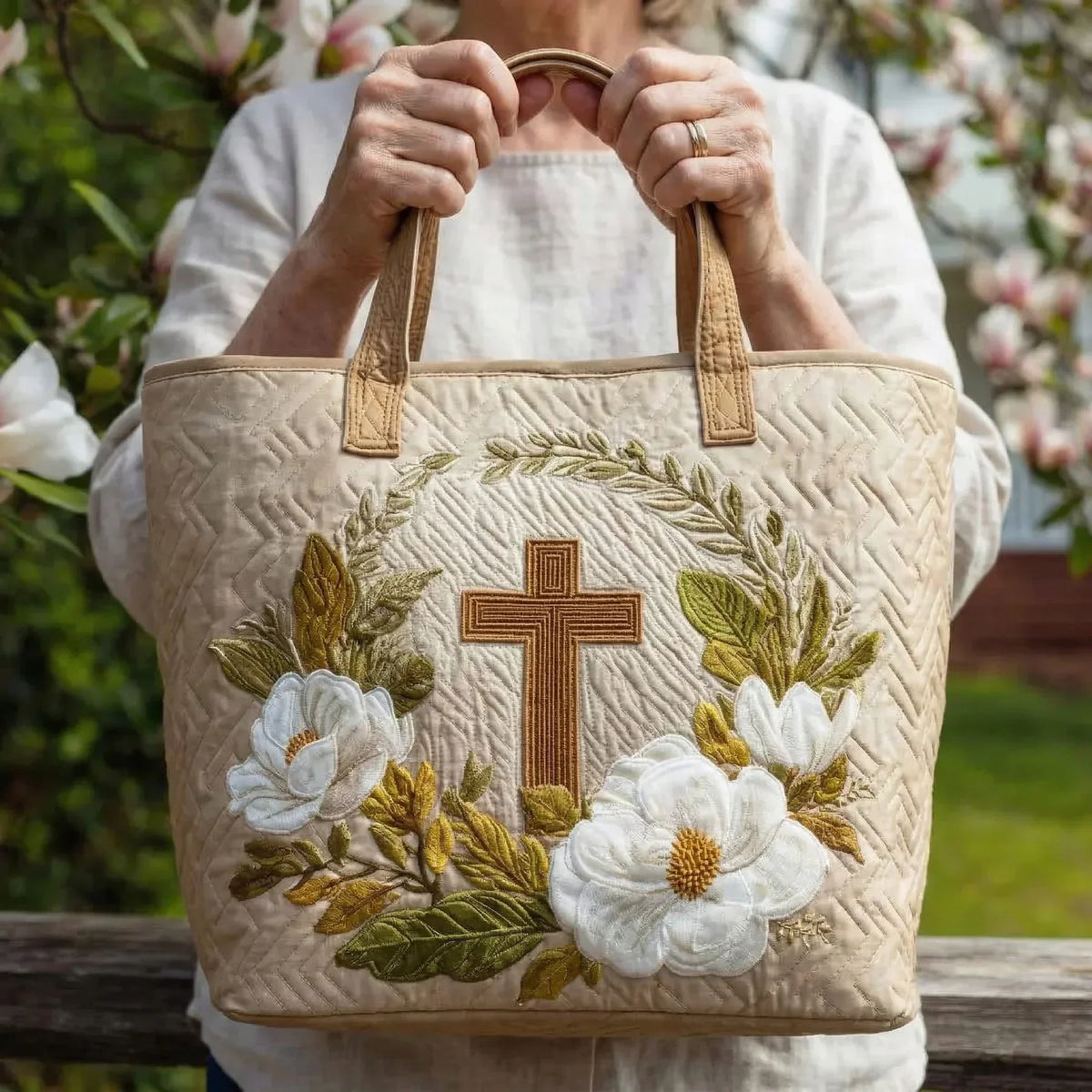 Handgefertigte Tasche – Heiliges Kreuz